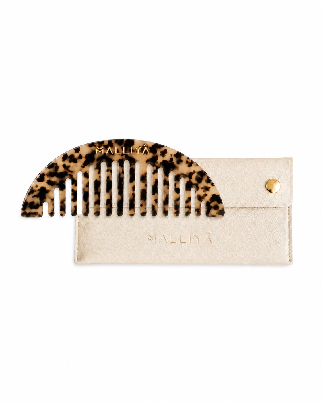 The C Comb & Malliya case - Blonde Tortoise