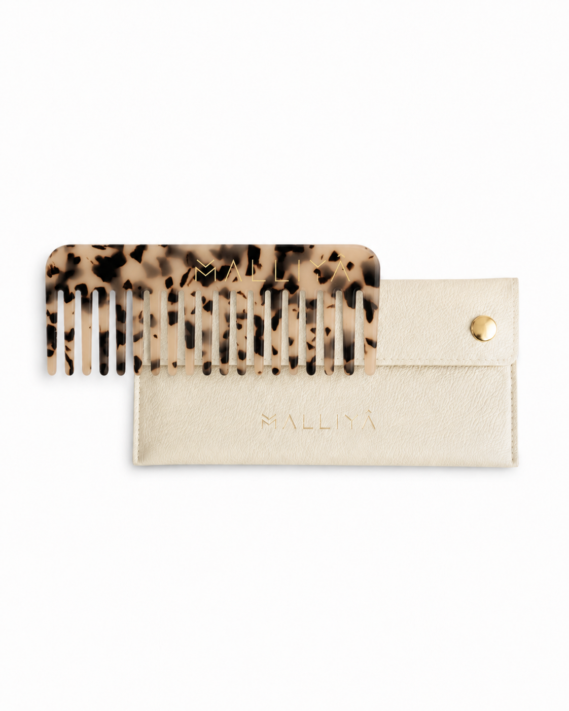 The OG Comb & Malliya case - Blonde Tortoise