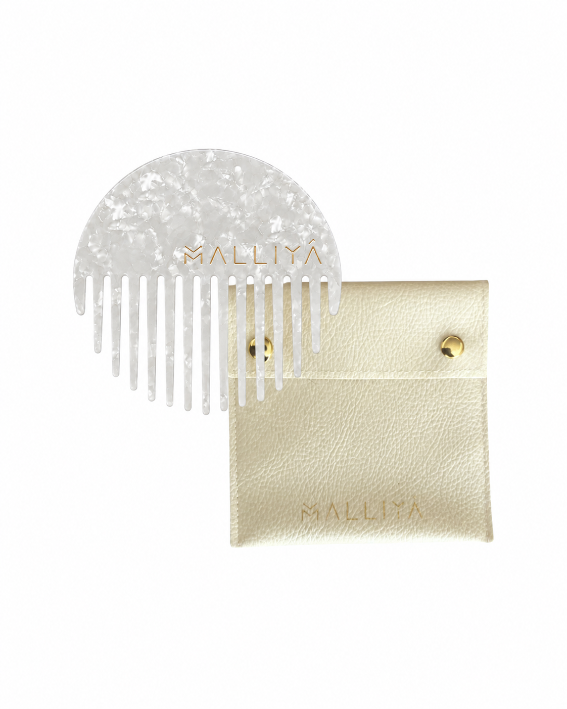 The O Comb & Malliya case - Diamond White
