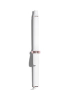 White hair curling iron on a white background