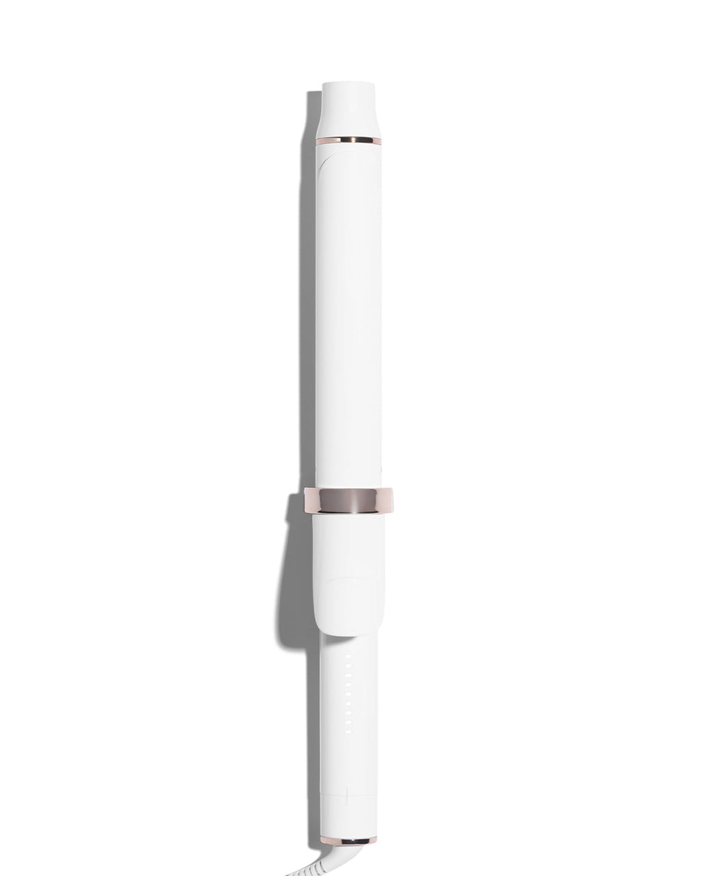 White curling iron on a white background