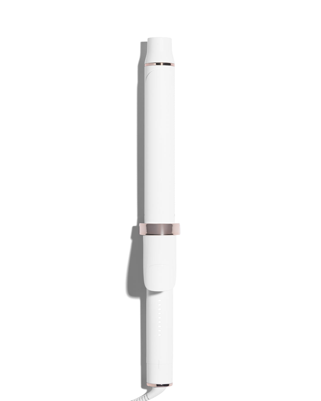 White curling iron on a white background