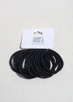 Multi-Pack Thick Hair Ties Black HAIR - Shop Miss A