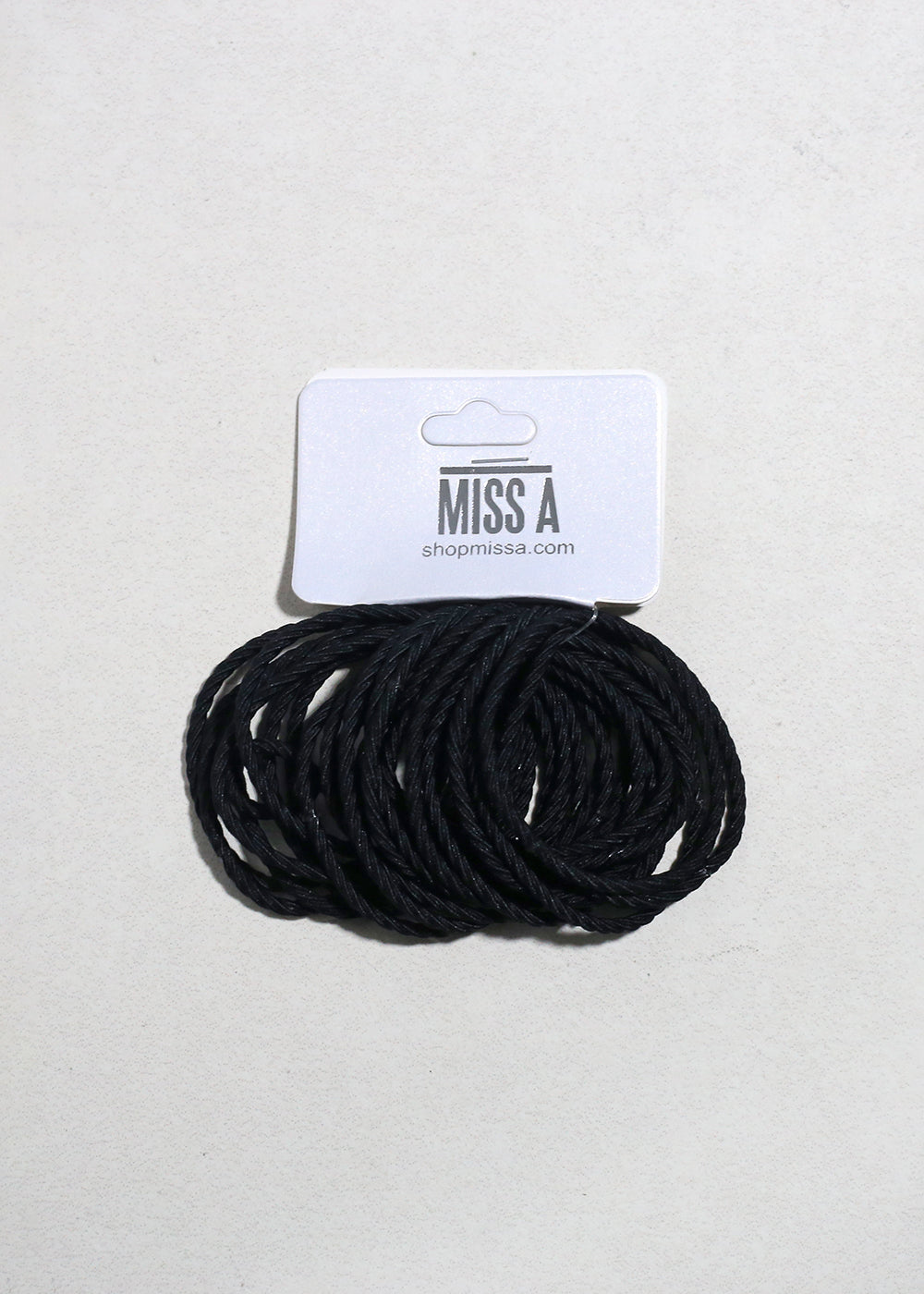 Black Spiral Hair Ties - 24 PCS
