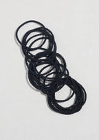 Black Spiral Hair Ties - 24 PCS