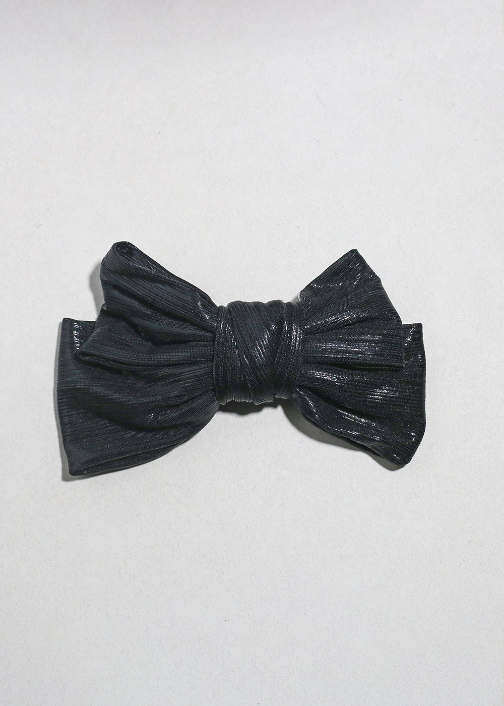 Lumière Sheen Bow Hair Clip Black HAIR - Shop Miss A
