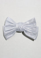 Lumière Sheen Bow Hair Clip Silver HAIR - Shop Miss A