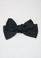 Bow Belle Satin Hair Clip Black HAIR - Shop Miss A