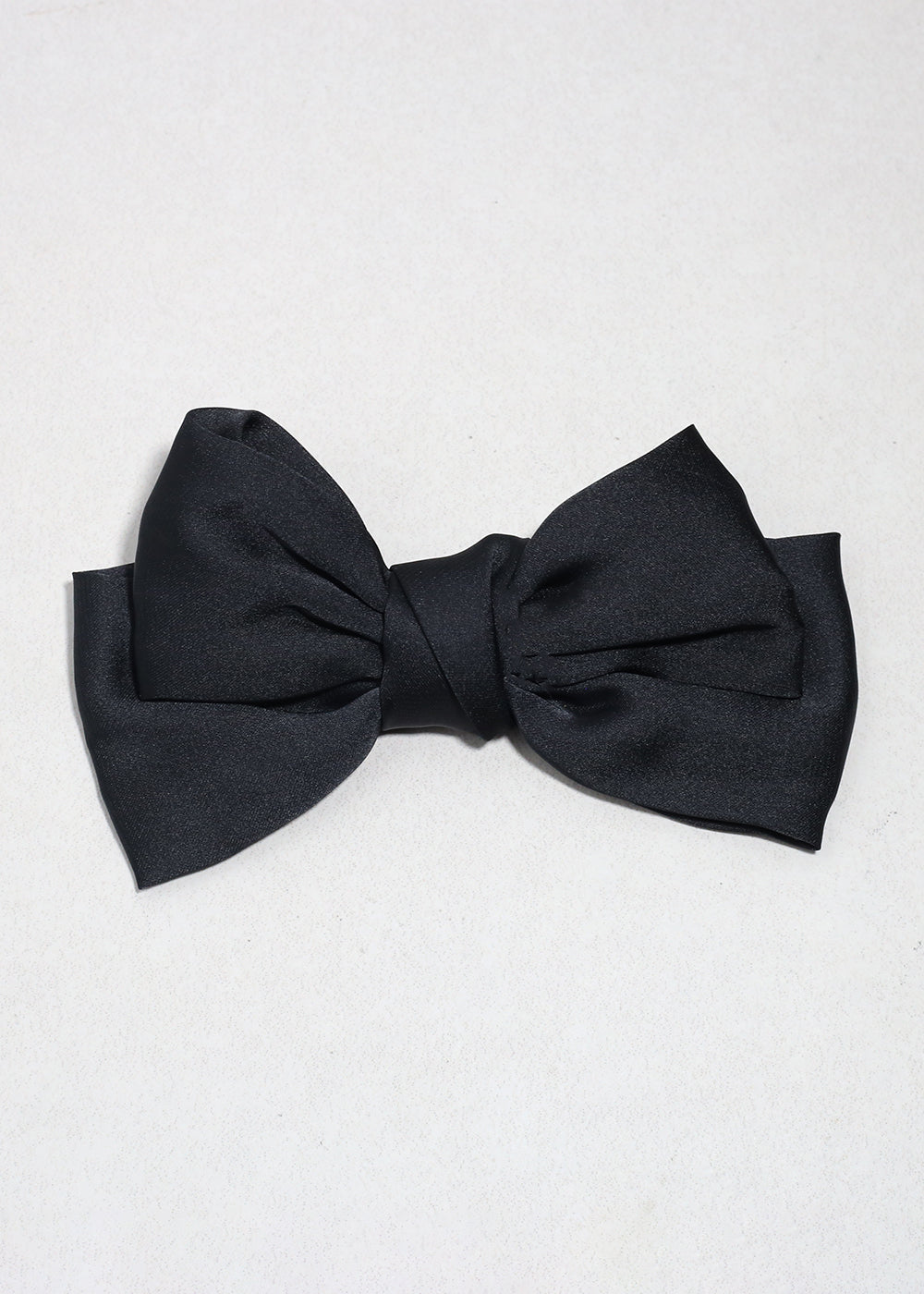 Bow Belle Satin Hair Clip Black HAIR - Shop Miss A