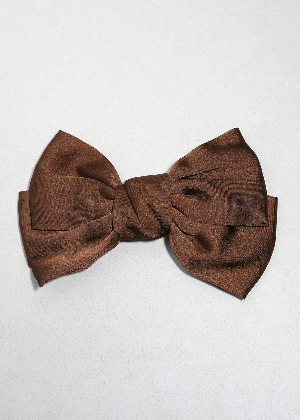 Bow Belle Satin Hair Clip Brown HAIR - Shop Miss A