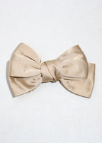 Bow Belle Satin Hair Clip Light Brown HAIR - Shop Miss A