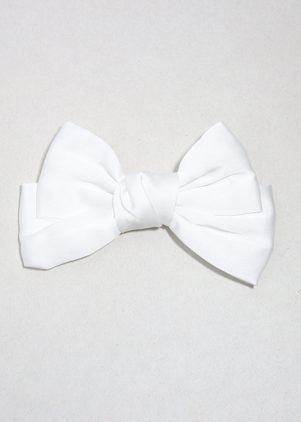 Bow Belle Satin Hair Clip White HAIR - Shop Miss A