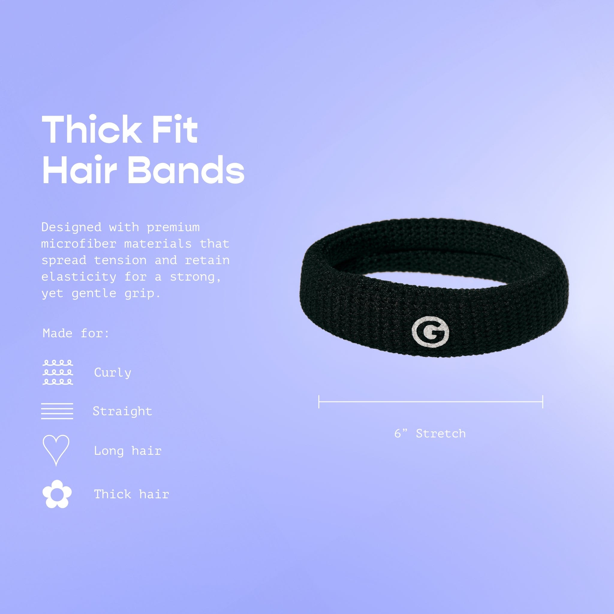 Bounce Back Hair Ties For Thick or Curly Hair