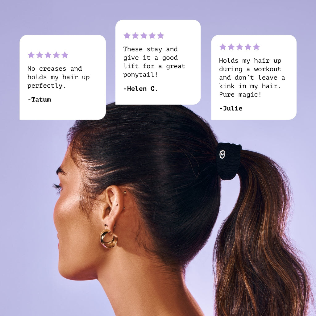 Bounce Back Hair Ties For Thick or Curly Hair