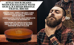 Beard Brush GENTS - Travel Sized 100% Boar Bristle Beard Brush