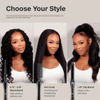 Paul Mitchell Texture 3-in-1 Interchangeable Curling Iron & Hot Comb