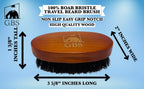 Beard Brush GENTS - Travel Sized 100% Boar Bristle Beard Brush