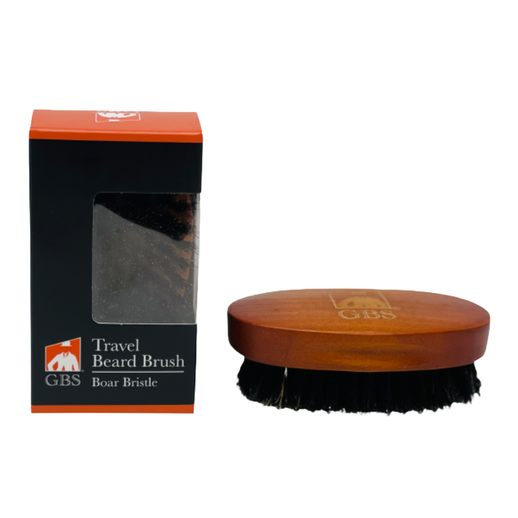 Beard Brush GENTS - Travel Sized 100% Boar Bristle Beard Brush