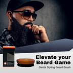 Beard Brush GENTS - Travel Sized 100% Boar Bristle Beard Brush