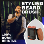 Beard Brush GENTS - Travel Sized 100% Boar Bristle Beard Brush