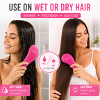 GENTS Detangling Brush For Women and Girls, Dry and Wet Hair Brush Detangler for All Hair Types Eliminate Tangles and Knots