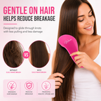 GENTS Detangling Brush For Women and Girls, Dry and Wet Hair Brush Detangler for All Hair Types Eliminate Tangles and Knots