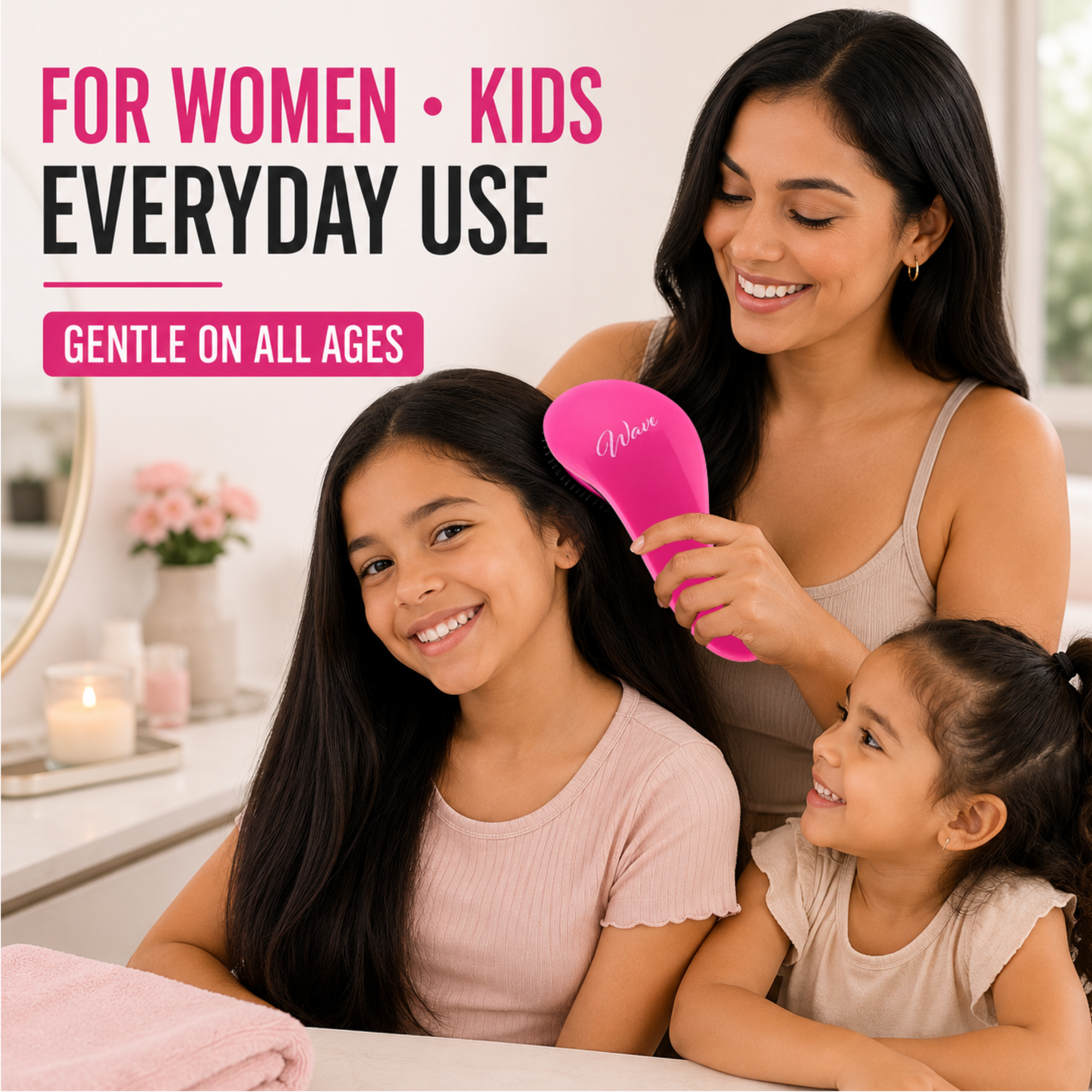 GENTS Detangling Brush For Women and Girls, Dry and Wet Hair Brush Detangler for All Hair Types Eliminate Tangles and Knots