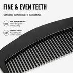 Comb for Mustache & Beard–Travel Comb 4.7” Pocket Size – Styling & Daily Use  (2 pack)