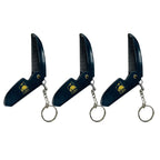 Comb (3 Pack) Keychain Folding Beard Combs for Men - Handmade Keychain Mustache Combs - Portable Pocket Travel Combs for Grooming & Combing Hair, Beards and Mustaches GENTS
