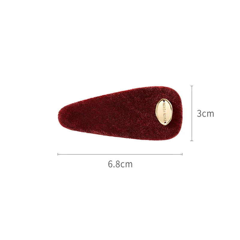 Cassia Velvet Snap Clip