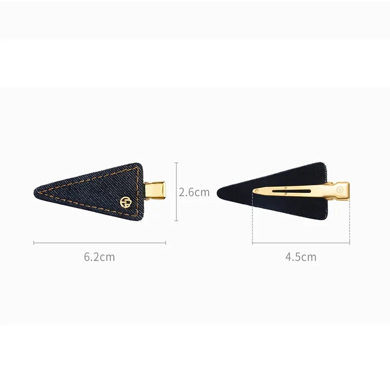Cassia Denim Triangle Pelican Clip