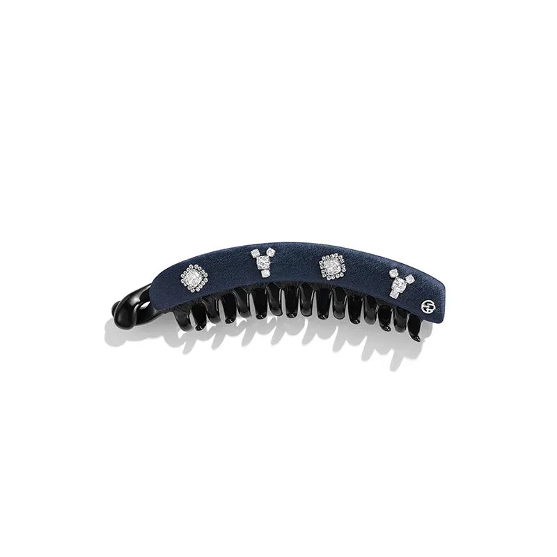 Eileen Crystal Velvet Banana Clip - EVITA PERONI OFFICIAL