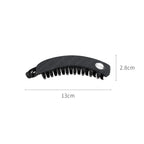 Maeve Banana Clip in Suiting Fabric
