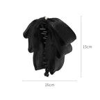 Trinity Ruffled Ribbon Bow Banana Clip