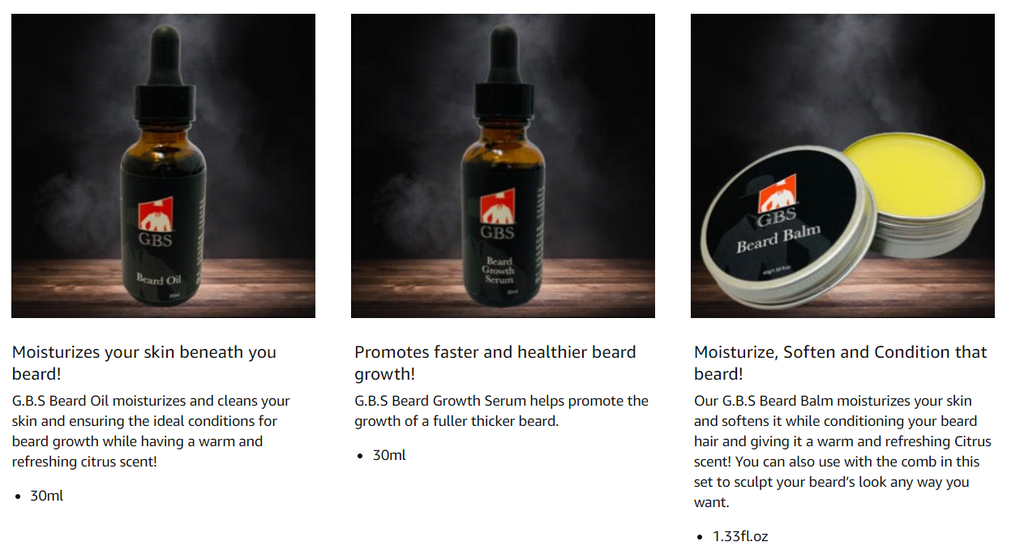 Gift Set Complete Beard Growth Kit for Men – Beard Oil, Balm, Serum, Derma Roller, Boar Brush, Comb & Travel Bag – Promotes Thicker, Fuller Beard GENTS