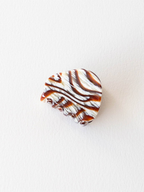Gemstones Hair Clip: Wood