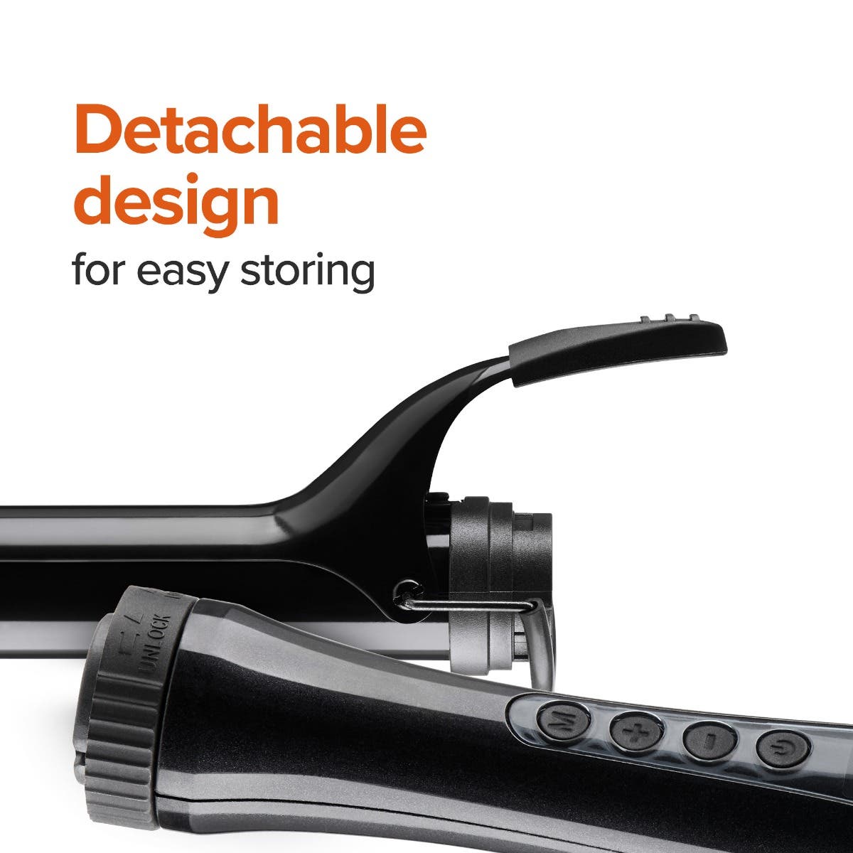 Express Ion Clipped 1.25" Detachable Curling Iron
