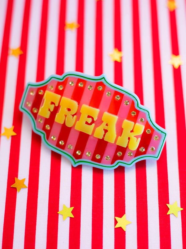 Freak Rhinestone Hair Clip