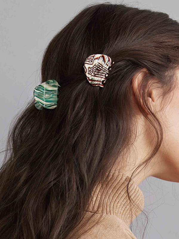 Gemstones Hair Clip: Jade