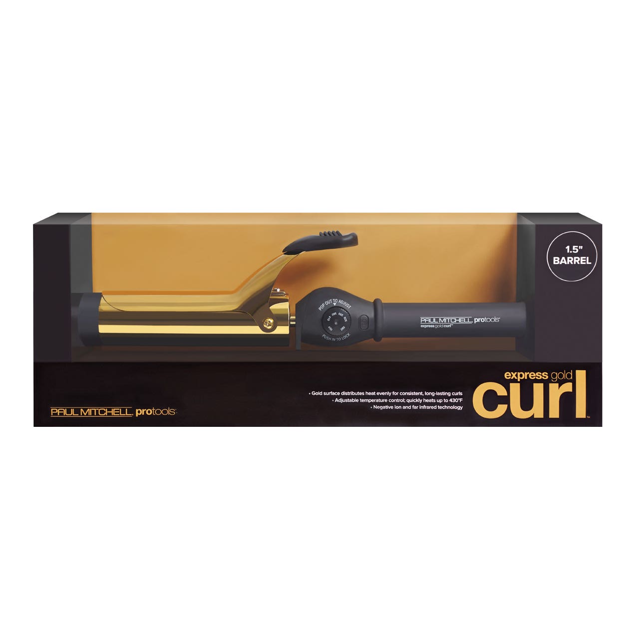Express Gold Curl Titanium Spring Curling Iron