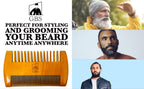 Comb 2-Sided Wooden Beard Comb – Dual Action Styling & Detangling Tool for Men’s Beards & Mustaches GENTS